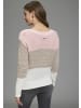 Laura Scott Streifenpullover in rosa-weiß gestreift