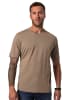 JP1880 Kurzarm T-Shirt in braun grau