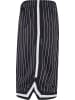 Urban Classics Urban Classics Herren Striped Mesh Shorts in black/white