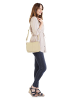 Cluty Umhängetasche echt Leder in beige