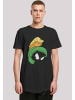 F4NT4STIC Long Cut T-Shirt Looney Tunes Marvin The Martian Face in schwarz