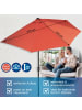EASYmaxx Sonnenschirm halbrund 270x140cm terracotta UV-Schutz  Orange