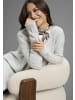 Laura Scott Strickjacke in hellgrau melange