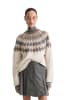Marc O'Polo Fair Isle-Pullover regular in fair isle / white cotton