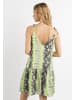 IZIA Damen Minikleid Mit Schlangenprint in Grün Mehrfarbig