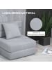 HOMCOM Schlafsessel in Hellgrau 70L x 70B x 61H cm