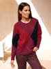 Heine Pullover in bordeaux-marine-gemustert