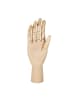 relaxdays Holzhand rechte Hand in Natur - (B)8 x (H)25 x (T)5 cm