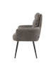 DUBI Möbel 2er-Set: Esszimmerstuhl Mika-Yann in Taupe - (B)59 x (H)94 x  (T)66 cm