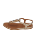 fitflop Sandalen GRACIE ULTRA-JEWEL LEATHER T-BAR in goldfarben