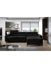 MF Design Mariam Recamiere Rechts in Schwarz -  (L) 200 x (B) 288 x (H) 92 cm