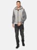 KOROSHI Plüsch gepolsterte Jacke in grau