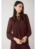 More & More leichte, feminine Chiffonbluse in raisin brown