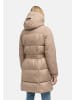 Navahoo Steppmantel Mandelkuss 14 in Taupe Grey
