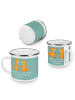 Mr. & Mrs. Panda Camping Emaille Tasse 50. Hochzeitstag Goldene ... in Meeresbrise