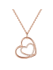 Rafaela Donata Halskette Herz aus Sterling Silber mit Zirkonia in roségold
