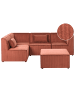 Beliani 5-tlg Modulsofa LEMVIG in Braun