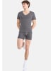 Sloggi Unterhemd / Shirt Kurzarm SLG Base in Schwarz / grau