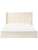 Beliani Doppelbett NOYERS in Weiß - (W) 210 x (H) 132 x (L) 247 cm