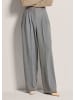 MADELEINE Weite Bundfaltenhose mit Formbund in graphit / melange