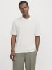 Jack & Jones Gestricktes Polo in Cloud Dancer