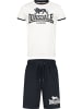 Lonsdale Trainingsanzug "Maist T-Shirt & Shorts Set Normale Passform" in Weiß