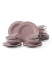 Seltmann Weiden 18-tlg. Teeservice Beat Color Glaze in Altrosa