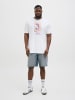 JACK & JONES PLUS T-shirt in Bright White