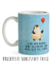 Mr. & Mrs. Panda Plastikbecher Pinguin Luftballon mit Spruch in Eisblau