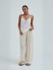 Seamless Basic Top Lace in Off-white