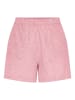Pieces Shorts aus Leinengemisch in Pink Lemonade