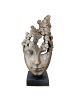 GILDE Skulptur Female Mask bronzefarben - (H) 31,5 cm