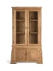 Giner y Colomer Vitrine aus Teakholz mit Glastüren und handgefertigten Schnitzereien