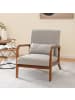 COSTWAY Sessel Wohnzimmer 65x79x77cm in Grau