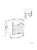 Beliani Nachttisch BONDI in Braun - (W) 49 x (H) 54 x (L) 36 cm