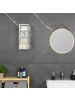 relaxdays Medizinschrank in Silber - (B)45 x (H)18 x (T)12 cm
