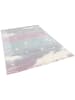 Pergamon Kinderteppich Maui Kids Wolkenhimmel in rosa