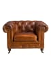 Angel Cerdá Chester-Sessel 5167 in Cognacbraun / Mahagoni – (B)120 x (H)94 x (T)79 cm