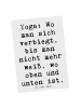 Mr. & Mrs. Panda Postkarte Spruch Yoga BalanZeichen mit Spruch in Weiß