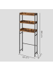 VASAGLE Toilettenregal Barnet in Vintage-Braun, Schwarz - (B)25 x (H)165 x (T)63 cm