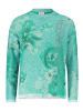 Betty Barclay Strickpullover mit Blumenprint in Green/Petrol