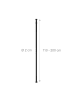 relaxdays Teleskopstange in Schwarz - (L)110–200 cm
