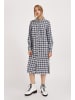 Finn Flare Hemdblusenkleid Karo in dark blue