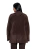 Ulla Popken Strickjacke in mahagoni