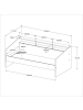 58 aufm Kessel KINDERZIMMER-SET Paca 45 3-tlg. Holznachbildung Weiß/Eiche