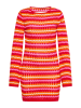 myMo Women Dress in Rot Mehrfarbig