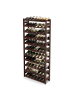 relaxdays Weinregal in Dunkelbraun  - (B)72,5 x (H)166 x (T)25 cm