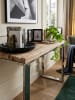 KADIMA DESIGN Konsolentisch 115x76x46 cm Massiv-Holz Natur, Konsole rustikal