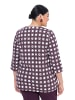 Ulla Popken Shirt in dunkle pflaume