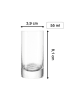 LUXENTU 6er Set Stamper Schnaps-Ensemble in 55 ml in transparent
